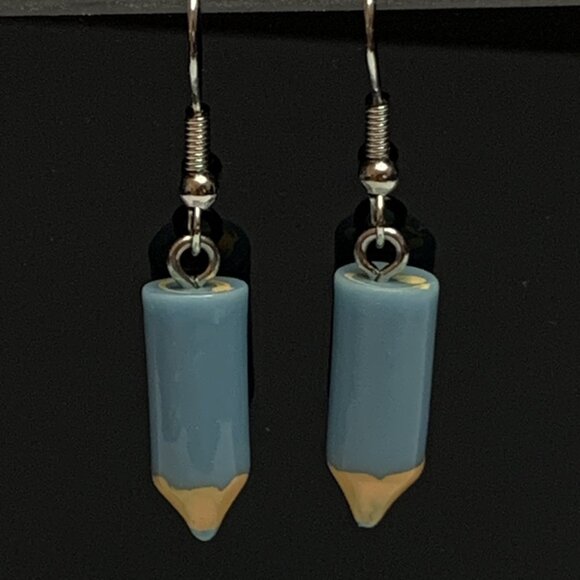 Pencil Earring, Teacher Appreciation Gift, Teacher Earring, School Earring, Art - Picture 1 of 4